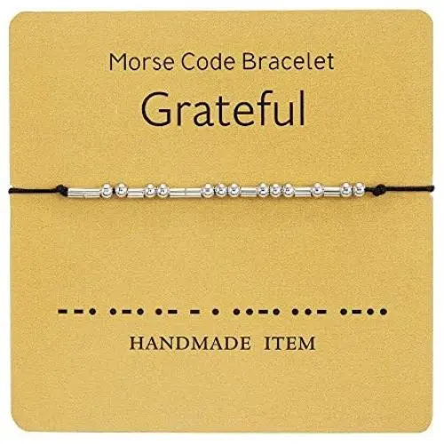 TASHA Best Friend Morse Code Pinky Friendship Bracelets Adjustable Handmade Distance Matching Secret Message Bracelet Jewelry Gift for Women Girl TASHA Best Friend Morse Code Pinky Friendship Bracelets Adjustable Handmade Distance Matching Secret Message Bracelet Jewelry Gift for Women Girl