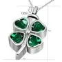 JMQJewelry Lucky Clover Cremation Urn Necklace for Ashes Memorial Keepsake Pendant JMQJewelry Lucky Clover Cremation Urn Necklace for Ashes Memorial Keepsake Pendant