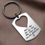 LParkin Dad Daughter Necklace Jewelry, Father Daughter Keychain Jewelry, Daddys Girl Birthday Necklace Set, Theres This Girl Who Stole My Heart She Calls Me Daddy