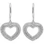 Dazzlingrock Collection 0.23 Carat (ctw) 14K Round Cut White Diamond Ladies Heart Shape Dangling Drop Earrings 1/4 CT, White Gold Dazzlingrock Collection 0.23 Carat (ctw) 14K Round Cut White Diamond Ladies Heart Shape Dangling Drop Earrings 1/4 CT, White Gold