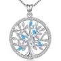 Aniu Birthstone-Necklace for Women, Solid Sterling Silver Family Tree-of-Life-Pendant, Crystal Gemstone Charm Jewelry, Birthday Gift for Mom Wife Girlfriend Grandma Aniu Birthstone-Necklace for Women, Solid Sterling Silver Family Tree-of-Life-Pendant, Crystal Gemstone Charm Jewelry, Birthday Gift for Mom Wife Girlfriend Grandma