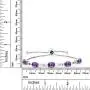 Gem Stone King 925 Sterling Silver Purple Amethyst Women Adjustable Tennis Bracelet (3.75 Ct) Gem Stone King 925 Sterling Silver Purple Amethyst Women Adjustable Tennis Bracelet (3.75 Ct)