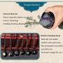 Sinymilk Double Rainbow Eyes Obsidian Stone Pendant Lucky Blessing Beads Amulet
