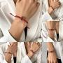 Jatujakmall The Best Feng Shui Red String Bracelet of 2021, Lucky Rope Bracelet Chinese, Gold Fortune Bag, Lucky Money Bag for Wealth, Adjustable, Wealthy Amulet Bracelet Jewelry (Include Gift Box)
