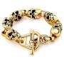 Room101 Stainless Steel Skull Link Bracelet - Choise of Size and Color