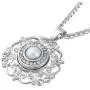 Souarts Silver Tone Color Floral Pendant Necklace Bracelet Fit 5.5mm DIY Snap Button, Snap Charms Snap Jewelry Necklace(Necklace) Souarts Silver Tone Color Floral Pendant Necklace Bracelet Fit 5.5mm DIY Snap Button, Snap Charms Snap Jewelry Necklace(Necklace)
