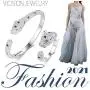 18K Real Gold Plated Panther Bangle Bracelet for Women with Top Cubic Zirconia,Cuff Jewelry by Vicision