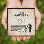 From Viking Dad To My Daughter I Want You To Believe Deep In Your Heart Joined Interlocking Hearts Pendant Necklace; Gift for Birthday,Christmas,Valentines Day,Mothers day,Fathers Day,Thanksgiving