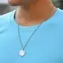 BELLALULU Initial Necklace Silver Stainless Steel Letter Necklace for Men and Women-Classic Cuban Chain Initial Pendant Necklace, Perfect Costume Jewelry