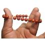 Myhealingworld Natural Red Gemstone Beaded Bracelet 8mm Healing Stone Band Balancing Stretch Wristlet for Men Women