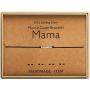 Mama Bracelet Morse Code Jewelry Gift for Mom Sterling Silver Beads on Silk Cord inspirational Gift for Her