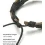 FIBO STEEL 12-17 Pcs Leather Bracelet for Men Women Woven Cuff Bracelet Adjustable