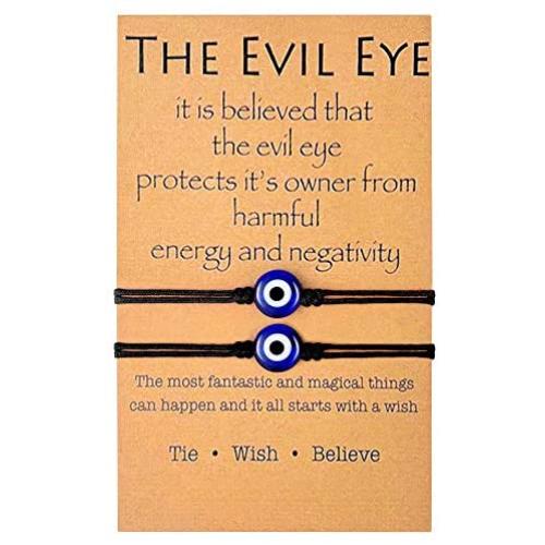 BOCHOI Evil Eye Bracelet for Women Good Luck String Bracelet Kabbalah Protection Friendship Wish Bracelet Jewelry for Girls Girlfriend Wife Daughter Birthday Gifts