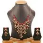 Touchstone Indian Bollywood Handcrafted Traditional Royal Mughal Kundan Polki Meenakari Enamel Colorful Wedding Designer Jewelry Necklace Choker Set in Gold and Silver Tone for Women. Touchstone Indian Bollywood Handcrafted Traditional Royal Mughal Kundan Polki Meenakari Enamel Colorful Wedding Designer Jewelry Necklace Choker Set in Gold and Silver Tone for Women.