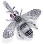 Iced Out Full Cubic Zircon Animal Bee Pendant Necklace Gold Silver Color Charm Hip Hop Jewelry Gifts for Men Women