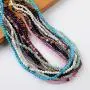 ZENGORI 1 Pcs 3mm Faceted Natural Multi-Kind Gemstones Bead Choker Necklace Adjustable Handmade Jewelry ZENGORI 1 Pcs 3mm Faceted Natural Multi-Kind Gemstones Bead Choker Necklace Adjustable Handmade Jewelry