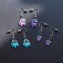 COMTRUDE Among Us Earring, Premium Stainless Steel Strategy Casual Game Earring for Girls