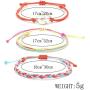 ZHEPIN 3PCS Braided Rope Bracelet Set Handmade Waterproof Wrap Bracelet Charm Woman Kids …