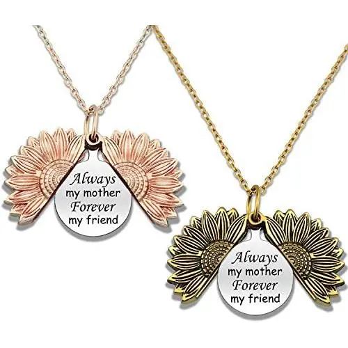 HN HNHB Mother Daughter Grandma Aunt Niece Necklace Jewelry Gifts Sunflower Pendant Charm The Love Between a Mother & Daughter is Forever HN HNHB Mother Daughter Grandma Aunt Niece Necklace Jewelry Gifts Sunflower Pendant Charm The Love Between a Mother & Daughter is Forever
