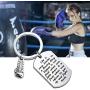 WSNANG Boxing Gift Life is Very Similar to a Boxing Ring Keychain Inspirational Quote Boxing Glove Keychain Encouragement Gift for Boxing Lover Sport Lover