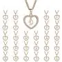 MT-Jewelry Women Rhinestone Initial Letter with Heart Pendent Necklace Alphabet Gold Collars Charms MT-Jewelry Women Rhinestone Initial Letter with Heart Pendent Necklace Alphabet Gold Collars Charms