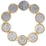 BIJOUX BOBBI Womens Espanol Coin Drop Design Bracelet Series