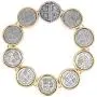 BIJOUX BOBBI Womens Espanol Coin Drop Design Bracelet Series