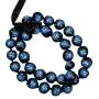 Hawaiian Kukui Nut Leis Beads Necklaces with Hand Painted Flower Adjustable 32 inches Lei for Men and Women