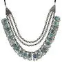 Crunchy Fashion Bollywood Traditional Indian/Bohemian Style Afgani Oxidised Silver Statement Necklace for Women Crunchy Fashion Bollywood Traditional Indian/Bohemian Style Afgani Oxidised Silver Statement Necklace for Women