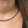 555Jewelry Stainless Steel Braided Leather Cord Wrap Magnetic Clasp Necklace… 555Jewelry Stainless Steel Braided Leather Cord Wrap Magnetic Clasp Necklace…