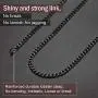 FindChic Men Curb Chain Necklace 18K Gold Plated/Stainless Steel/Black Chunky Double Tight Cuban Link Hip Hop Neck Chains for Men Boys 3.5MM/5MM/6MM/7MM/9MM/12MM 14-30 8 Length Options (Send Gift Box)