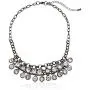 1928 Jewelry Cluster Bib Necklace, 16'' 1928 Jewelry Cluster Bib Necklace, 16''