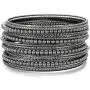 Ensoul Acrylic Pearl-Beads/Glass Seedbeads Mixed Metal Bangles Bracelets for Women Set of 17 Ensoul Acrylic Pearl-Beads/Glass Seedbeads Mixed Metal Bangles Bracelets for Women Set of 17
