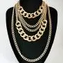 CIBIRICH Chunky Necklaces for women Punk Chain Gold Statement Collar Necklace CIBIRICH Chunky Necklaces for women Punk Chain Gold Statement Collar Necklace