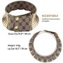 African Choker Punk Necklace Gothic African Collar Chunky African Necklace Gold Tone Necklaces for Women Men Christmas Birthday Gift