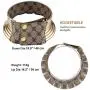 African Choker Punk Necklace Gothic African Collar Chunky African Necklace Gold Tone Necklaces for Women Men Christmas Birthday Gift