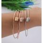 Skinny Bow and Arrow Bangle Adjustable Cuff Bracelet