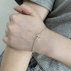 Your Always Charm Faith Cross Bracelet,Religious Meaningful Gifts for Best Friend