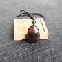 iSTONE Unisex Genuine Round Gemstone Beads Pendant Necklace 16mm Stone Pendant Necklace