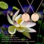 MAOFAED Birth Month Flower Pendant Necklace Flower Gift Flower of The Month Jewelry Flower Birthday Gift for Women