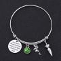 KUIYAI Let’s Go to Neverland and Never Come Back Until Forever Ends Bracelet Peter Pan Inspired Gift Neverland Gift Movie Quote Jewelry