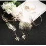 ORAZIO 6Pcs Grecian Goddess Costume Accessories Set Greek Leaf Headband Coil Bracelet Artificial Pearl Earrings Golden Leaves Bridal Hair Comb for Women Wedding Party ORAZIO 6Pcs Grecian Goddess Costume Accessories Set Greek Leaf Headband Coil Bracelet Artificial Pearl Earrings Golden Leaves Bridal Hair Comb for Women Wedding Party