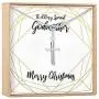 Dear Ava for Godmother: Godmother Present, Jewelry, Xmas, Infinity Cross (Silver-Plated-Brass, NA) Dear Ava for Godmother: Godmother Present, Jewelry, Xmas, Infinity Cross (Silver-Plated-Brass, NA)