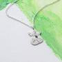Boma Jewelry Sterling Silver Fox Necklace, 18 Inches