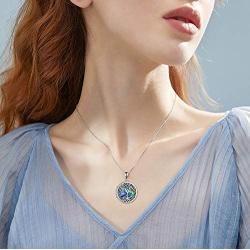ONEFINITY Tree of Life Locket Necklace Sterling Silver Locket Necklace That Holds Pictures Tree of Life Locket Pendant Valentines Day Gifts for Women Wife Girlfriend