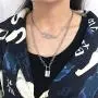 Hip Hop Unisex Flame Necklace - Streetwear Choker Necklace Accessory Hip Hop Cool Chain Necklace Perfect Gifts For Hip Hop Male Female Lovers (Lock+Frame) Hip Hop Unisex Flame Necklace - Streetwear Choker Necklace Accessory Hip Hop Cool Chain Necklace Perfect Gifts For Hip Hop Male Female Lovers (Lock+Frame)