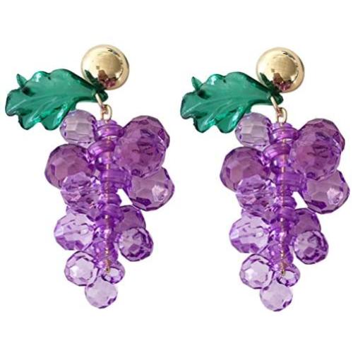 Fashion Creative Lifelike Fruit Earrings for Women Girls Acrylic Drop Dangle Earrings Holiday Earrings [Island Style]