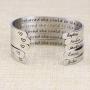 Joycuff She Believed She Could So She Did Inspirational Gifts for Women Bridesmaid Christmas Birthday Personalized Name Mantra Cuff Bangle Customized Engraved