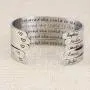 Joycuff She Believed She Could So She Did Inspirational Gifts for Women Bridesmaid Christmas Birthday Personalized Name Mantra Cuff Bangle Customized Engraved
