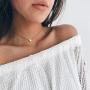YANCHUN Star Choker Necklace Gold Star Necklace Choker for Women Dainty Choker Necklace Gift